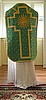 Solemn High Mass Vestments in Green with bullion embroideries